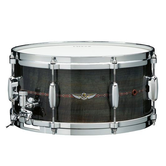 TAMA STAR Bubinga Snaredrum 14" x 5,5" - Pewter Blue Australian Acacia/Chrom HW - Inside & Outside Inlay