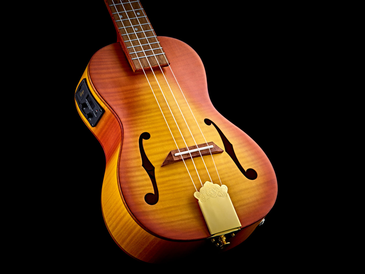 ORTEGA Custom Built Series Concert Ukulele 4 String - Honey Sunburst + Bag
