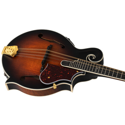ORTEGA F-Style Serie Mandolin 8 String - Solid Spruce / Solid Flamed Antique Violin Oil + Bag