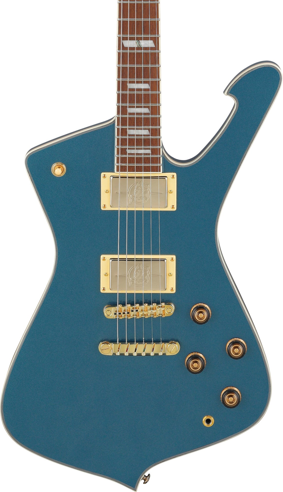 IBANEZ Iceman Electric Guitar 6-String - Antique Blue Metallic + Gig Bag
