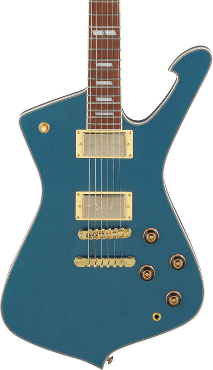 IBANEZ Iceman Electric Guitar 6-String - Antique Blue Metallic + Gig Bag
