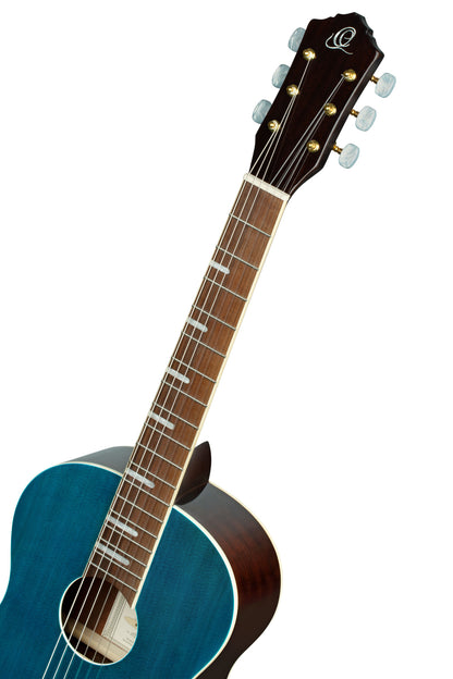 ORTEGA Ranger Series 4/4 Konzertgitarre 6-String - Ozeanblau + Gigbag