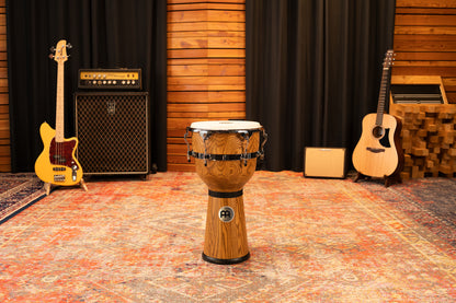 MEINL Percussion Floatune Series Djembe 12" - Zebra Finished Ash Matte