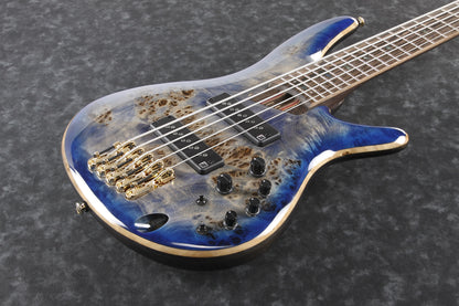 IBANEZ Premium SR E-Bass 5-String - Cerulean Blue Burst + Gigbag