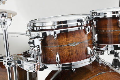 TAMA STAR Bubinga Rack Tom 8" x 6" Sunset Australian Acacia Burst/Chrom HW/mit Inlay (Outside)