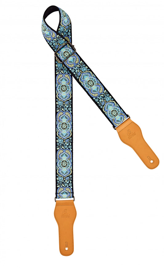 ORTEGA Creative Series Baumwollgitarrengurt - Classic Blue