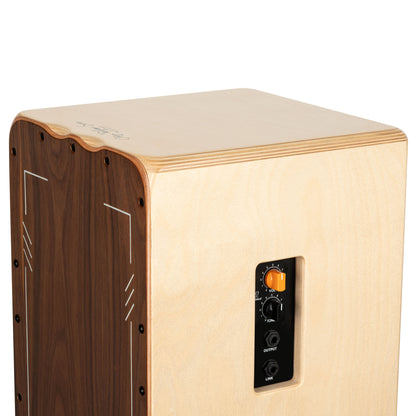 ORTEGA Performer Serie Cajon Lefty - Walnut / Baltic Birch Natural