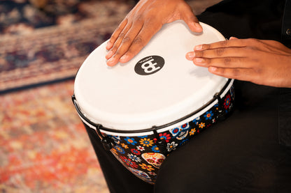 MEINL Percussion Alpine Series Djembe, Synthetic Head, Day Of The Dead - 12"