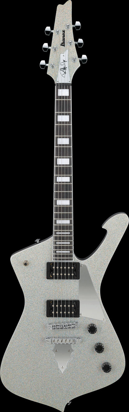 IBANEZ Paul Stanley "KISS" Signature Electric Guitar 6-String - Silver Sparkle + Gig Bag