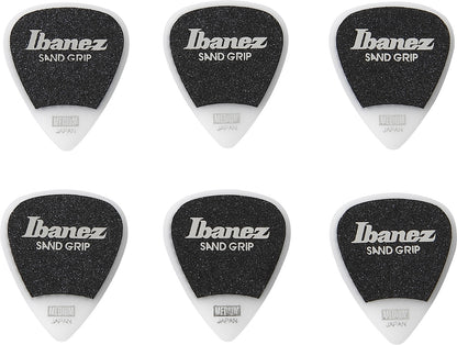 IBANEZ Grip Wizard Series Sand Grip Flat Picks - 6 pcs