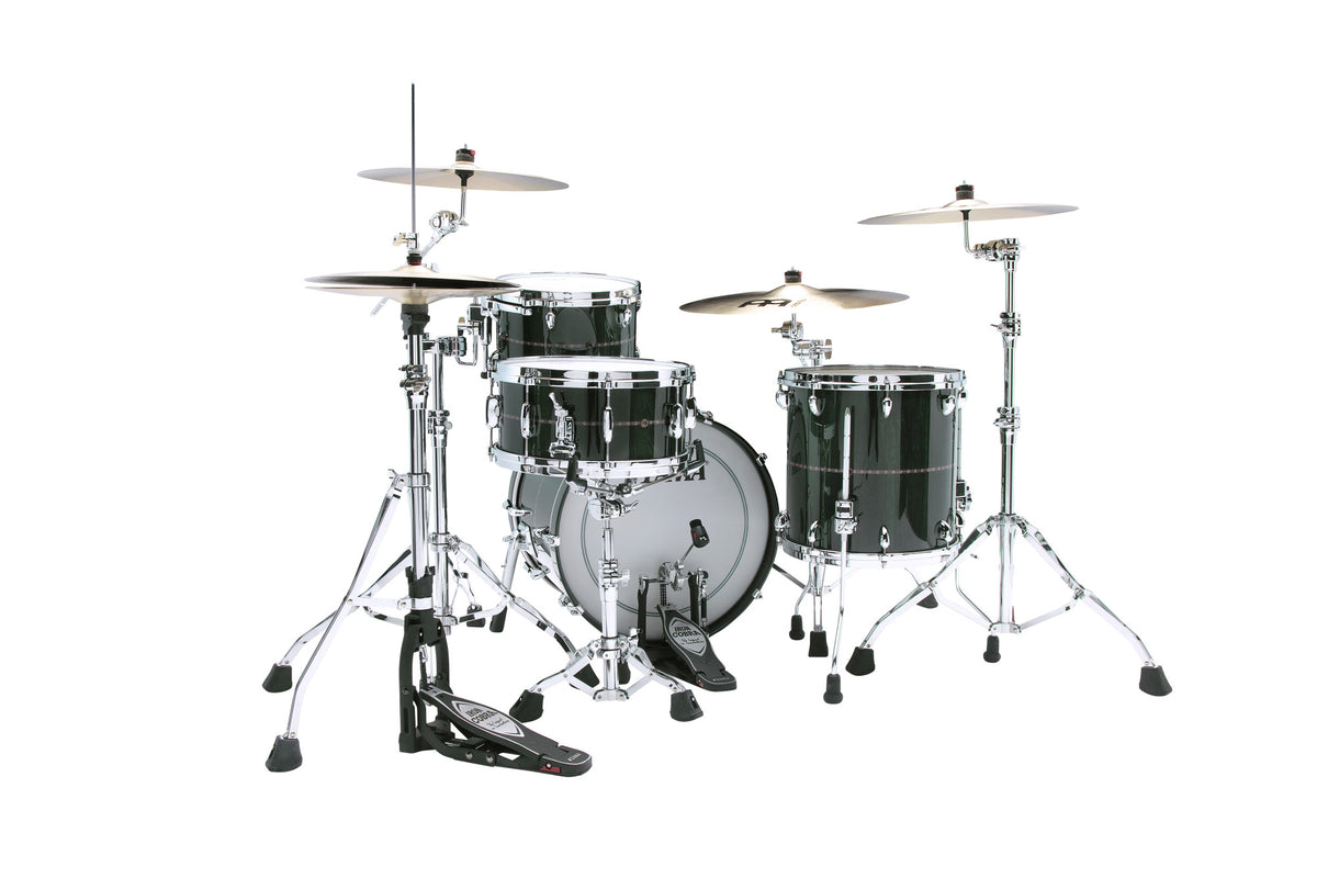 TAMA STAR Bubinga Shell Kit 3 teilig - Dark Green Cordia/Chrom HW