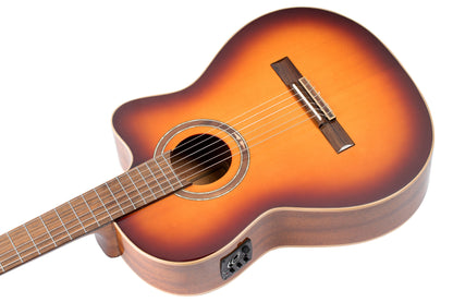 ORTEGA Performer Series 4/4 Konzertgitarre 6-String - Sunburst + Gigbag