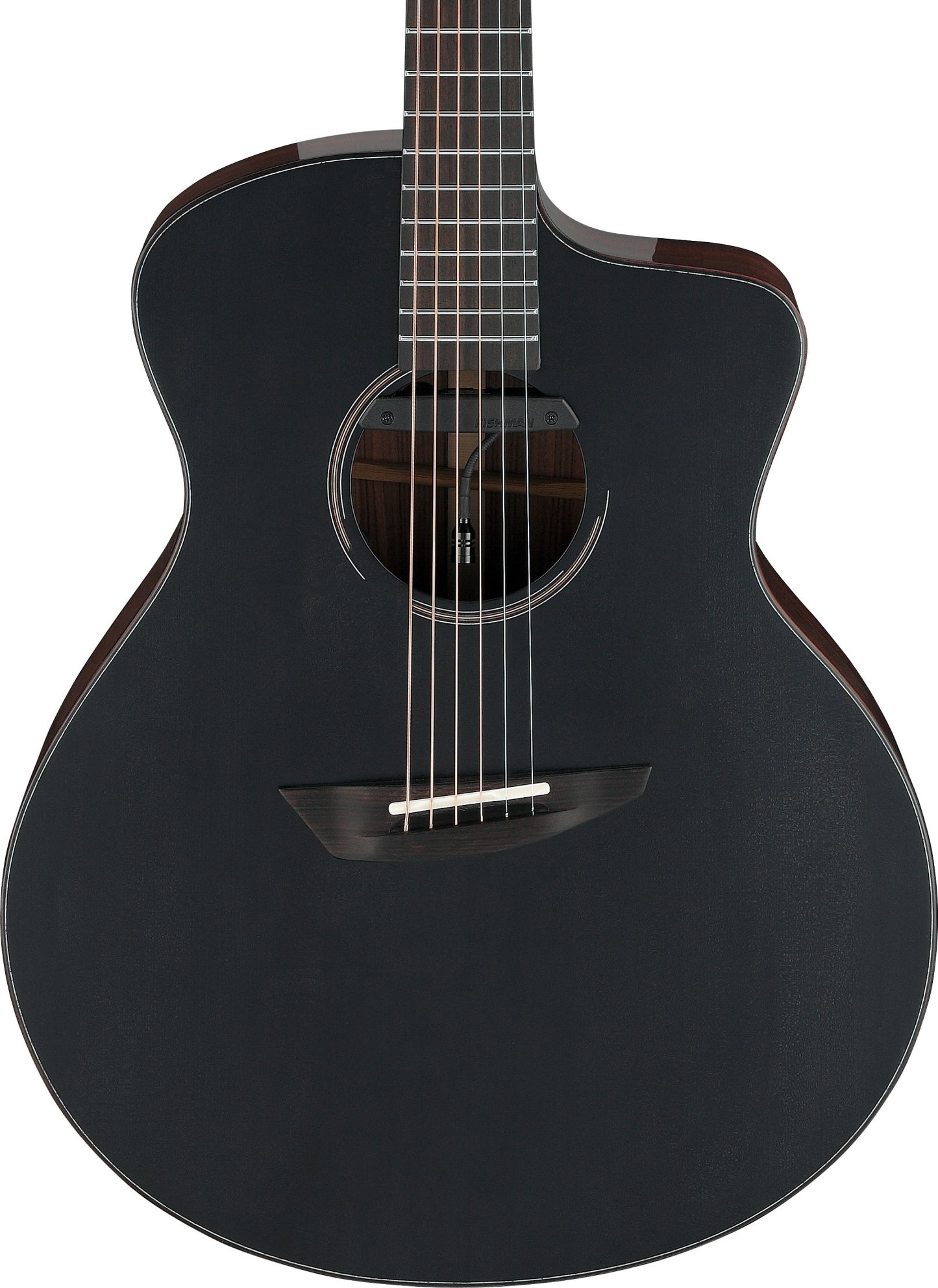 IBANEZ Jon Gomm Signature Acoustic Guitar 6-String - Black Satin Top / Natural High Gloss Back and Sides + Case