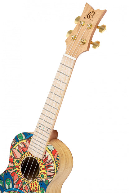 ORTEGA Art Serie Konzert Ukulele 4 String - Spruce / Catalpa Mystic India
