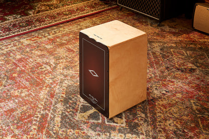 MEINL Percussion Artisan Edition Series String Cajon Soleá Line - Dark Red Burst