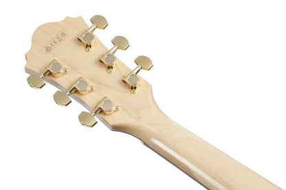 IBANEZ AE Akustikgitarre 6-String - Natural High Gloss Decke, Aqua Blue High Gloss Zargen & Boden
