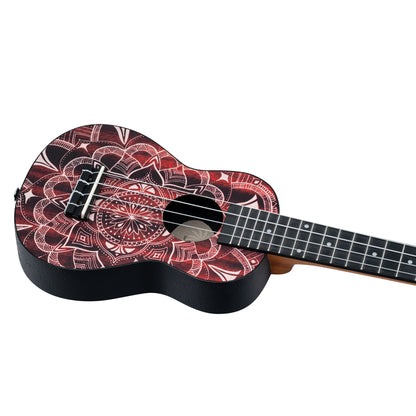 KEIKI K2 Serie Superscale Sopran Ukulele Set - Agathis / Red Kaleidoscope