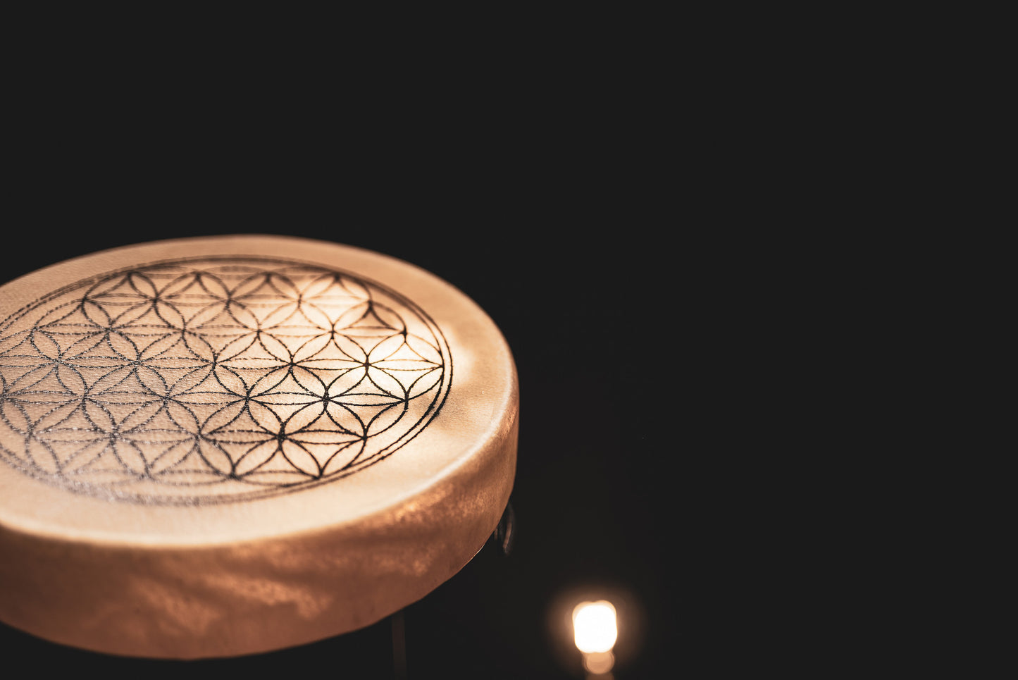 Meinl Sonic Energy Native American-Style Hoop Drum 15" - Flower of Life