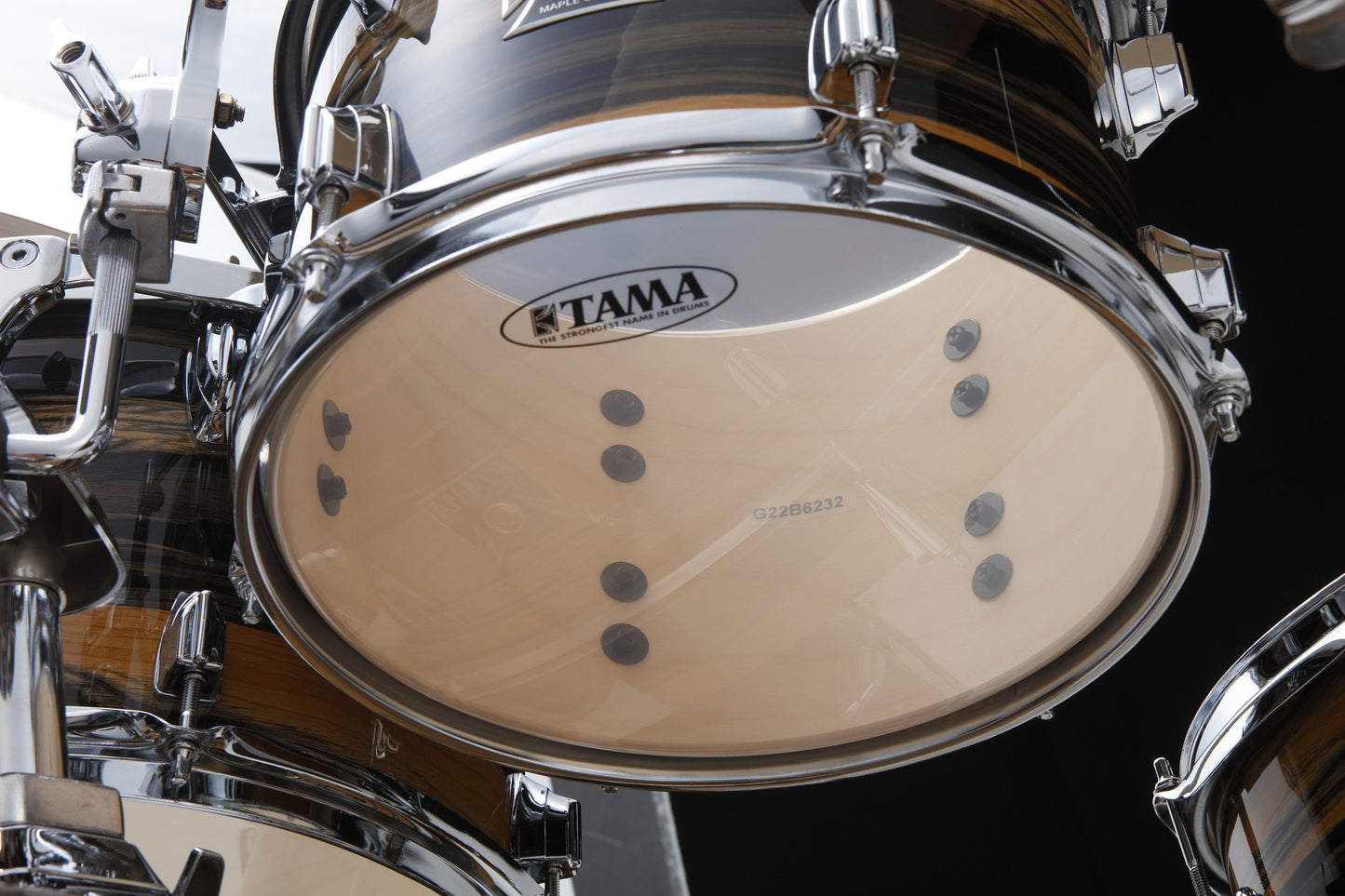 TAMA Superstar Classic Shell Kit 5 pcs - Natural Ebony Tiger Wrap/Chrome HW
