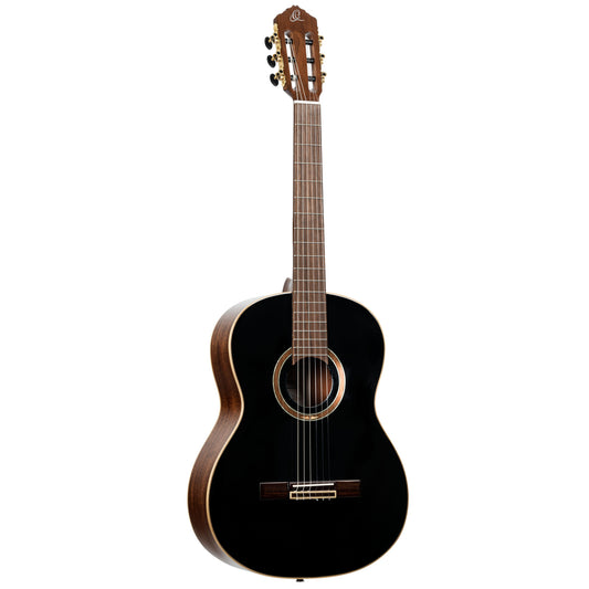 ORTEGA Performer Series 4/4 Konzertgitarre 6-String - Black + Gig Bag