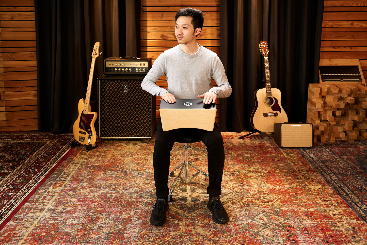 MEINL Percussion Snare Bongo Cajon - Natural