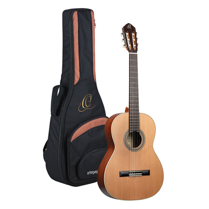 ORTEGA Traditional Series 4/4 Nylon String Guitar 6-String - Satin + Pro Gig Bag