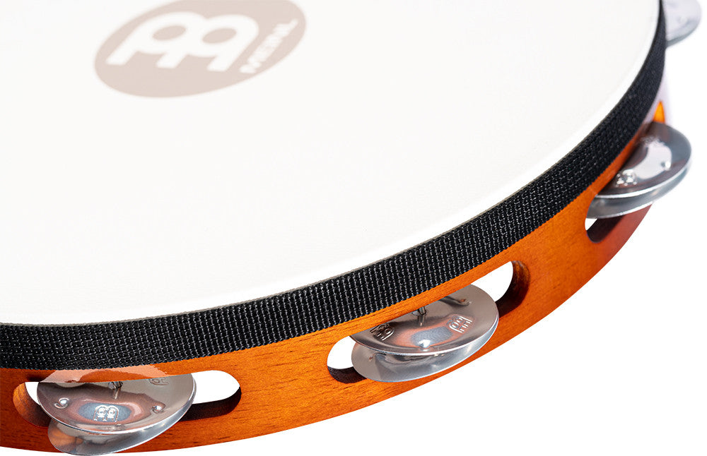 MEINL Percussion Traditional Wood Series Headed Tambourine - 10"