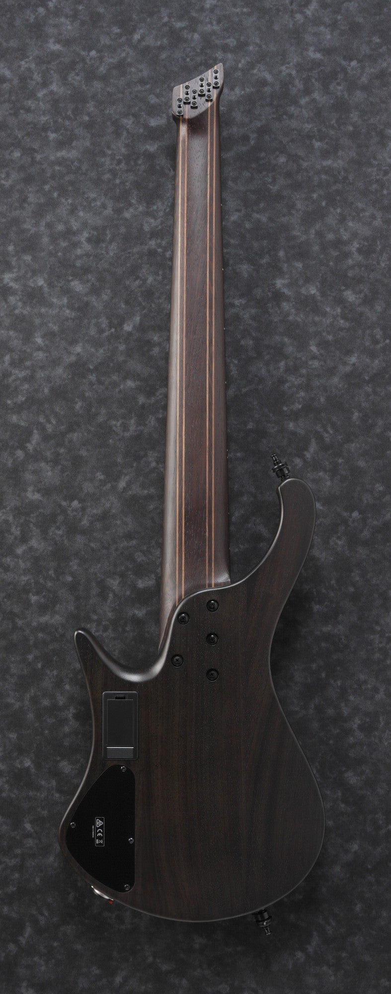IBANEZ Bass Workshop EHB Electric Bass 6-String Multi Scale - Black Ice Flat + Gig Bag PGPGB