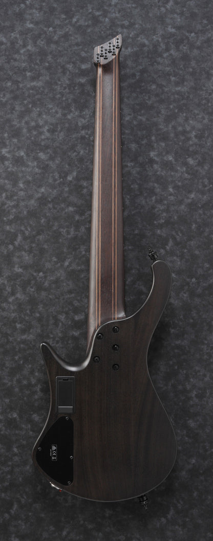 IBANEZ Bass Workshop EHB Electric Bass 6-String Multi Scale - Black Ice Flat + Gig Bag PGPGB
