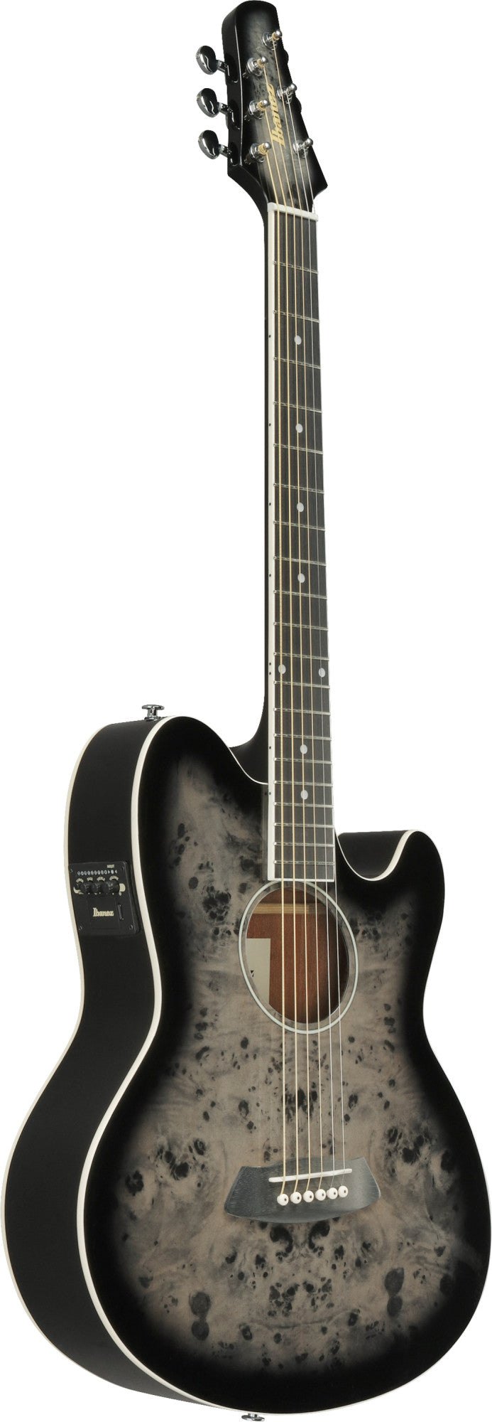 IBANEZ Talman Acoustic Guitar 6-String - Transparent Brown Black Burst High Gloss