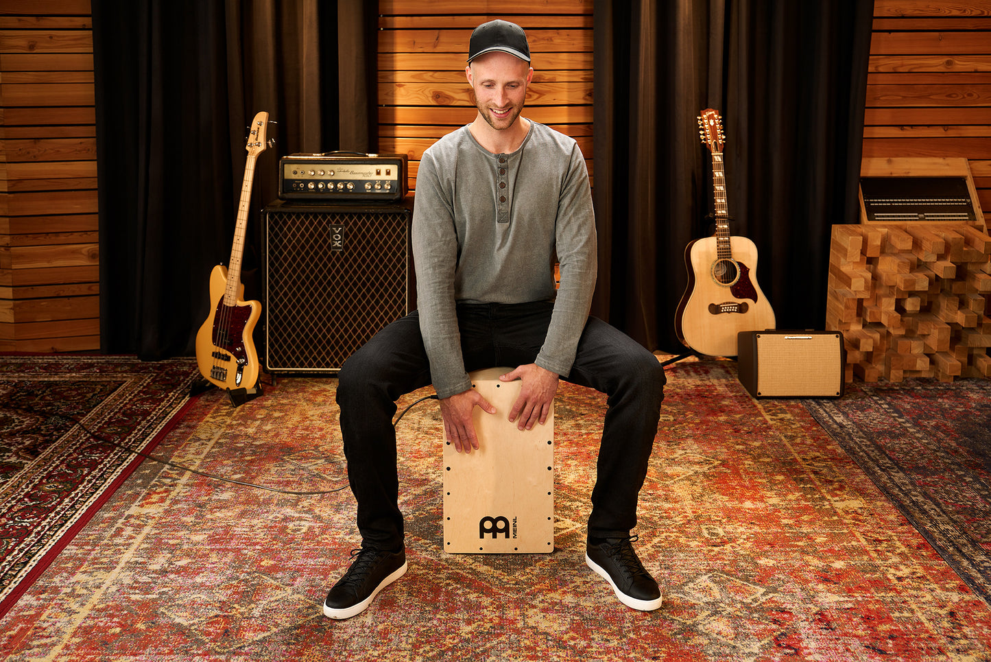 MEINL Percussion Snarecraft Series Pickup Snare Cajon - Natural