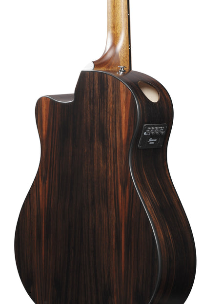 IBANEZ Advanced Acoustic AAM Acoustic Guitar 6-String - Transparent Charcoal Burst