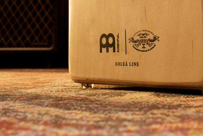 MEINL Percussion Artisan Edition Series String Cajon Soleá Line - Ebony Burst