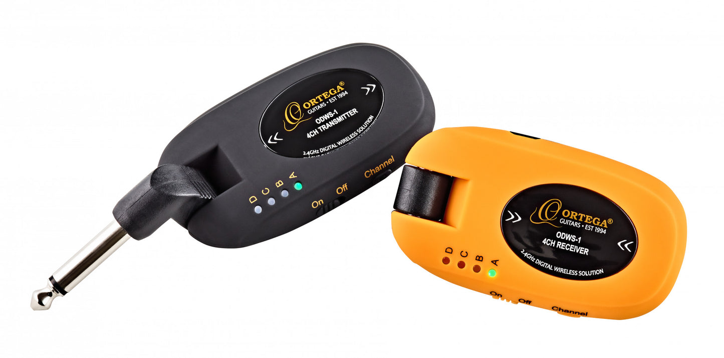 ORTEGA Digital Wireless System - 4 Kanäle / 2,4 Ghz / wiederaufladbar + USB Kabel