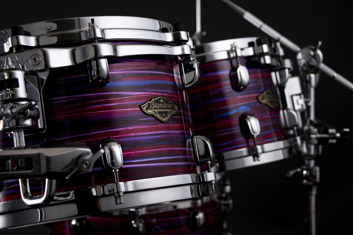 TAMA Starclassic Walnut/Birch Lacquer Rack Tom 13" x 10" - Lacquer Phantasm Oyster/Chrome HW
