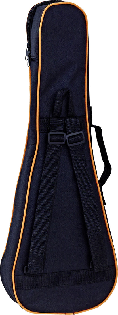 ORTEGA Economy Series Konzert-Ukulele-Bag - Black/Orange