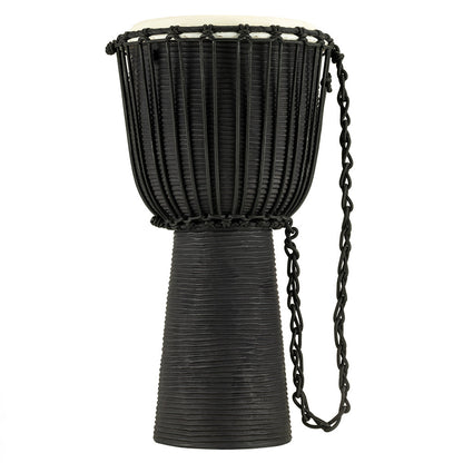MEINL Percussion Headliner Rope Tuned Black River Series Djembe - 12"