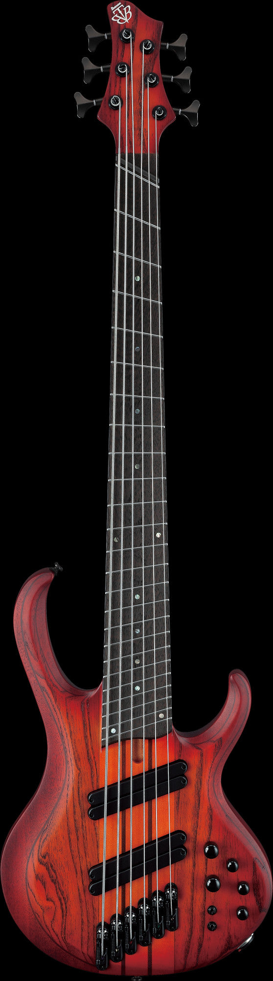IBANEZ Bass Workshop BTB Electric Bass 6-String - Brown Topaz Burst Flat + Case