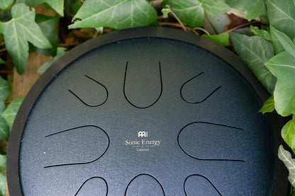 MEINL Sonic Energy 10" Compact Steel Tongue Drum, C Moll, 8 Töne, 432 Hz, Marineblau