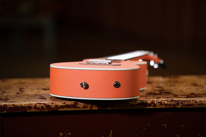 ORTEGA Earth Series Konzert Preamp Ukulele 4 String - Hokkaido Pumpkin Orange