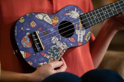 KEIKI K2 Series Soprano Ukulele Set - Agathis / ABS Spaceman
