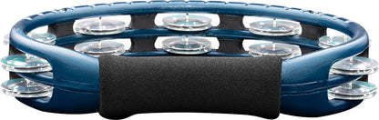 MEINL Percussion Traditional ABS Series Hand Held Molded ABS  Tambourine - Blue/Aluminum Jingles