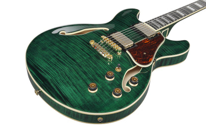 IBANEZ Artcore Expressionist AS Hollowbody Gitarre 6-String - Transparent Moss Green