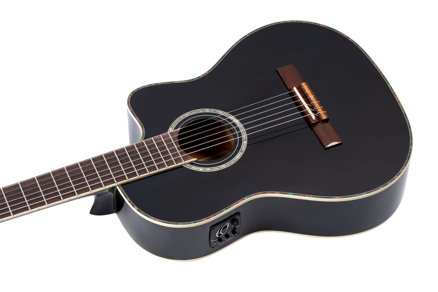 ORTEGA Family Series Pro 4/4 Classical Guitar 6 String - Solid Spruce / Mahogany Black + Gig Bag