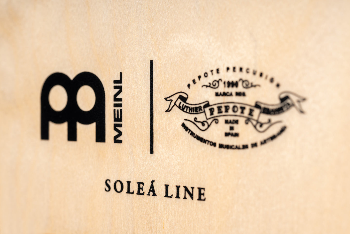 MEINL Percussion Artisan Edition Series String Cajon Soleá Line - Dark Red Burst