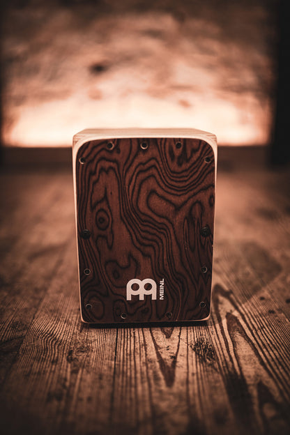 MEINL Percussion Mini Series Snare Cajon - Burl Wood