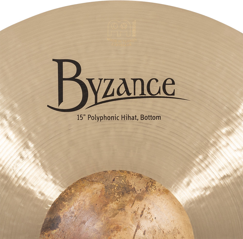 MEINL Cymbals Byzance Traditional Polyphonic HiHat - 15"