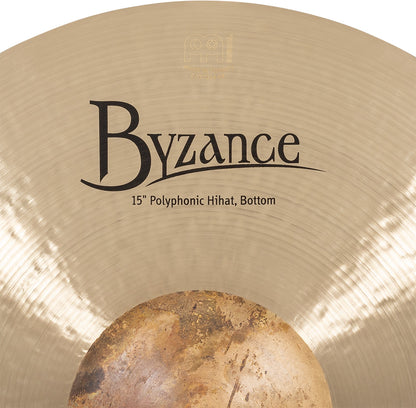MEINL Cymbals Byzance Traditional Polyphonic HiHat - 15"