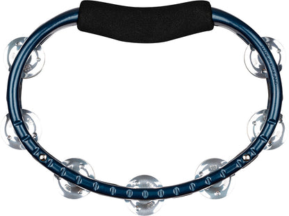 MEINL Percussion Traditional ABS Series Hand Held Molded ABS  Tambourine - Blue/Aluminum Jingles