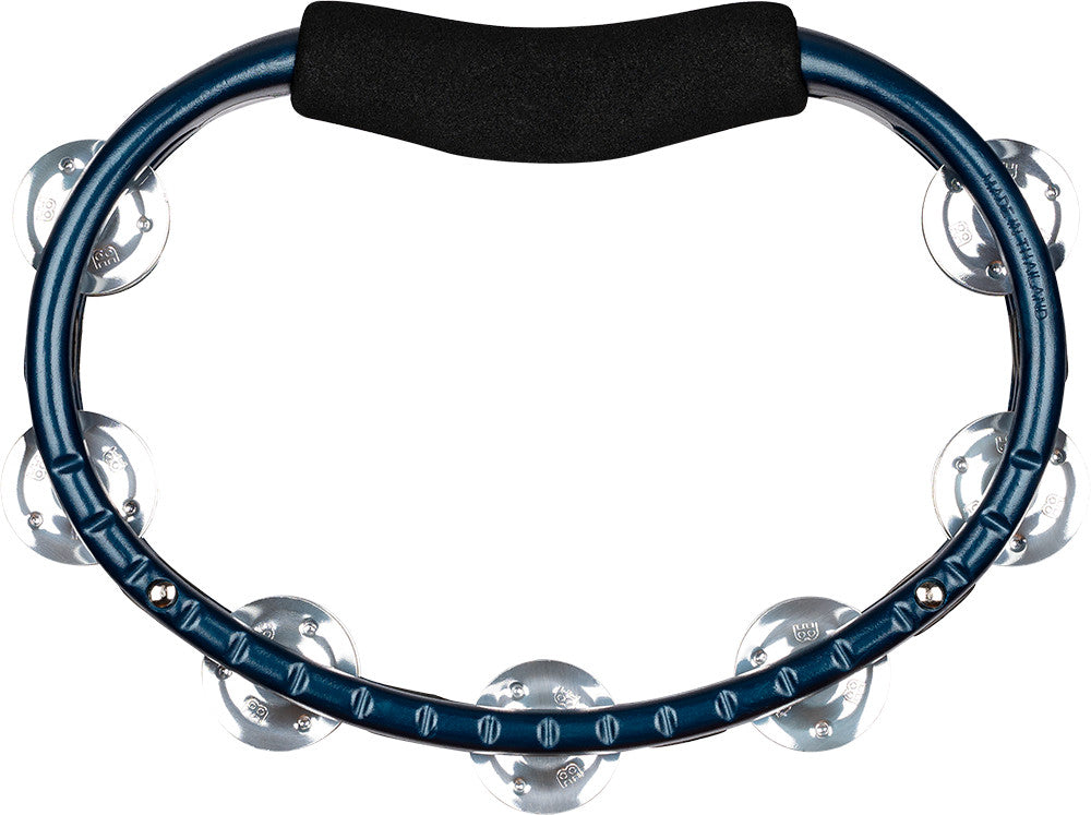 MEINL Percussion Traditional ABS Series Hand Held Molded ABS  Tambourine - Blue/Aluminum Jingles